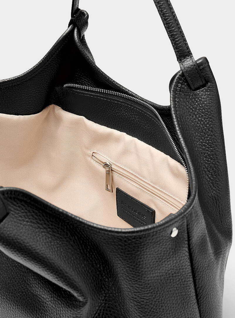 Supple pebbled leather tote bag Exclusive collection from Italy product image 3