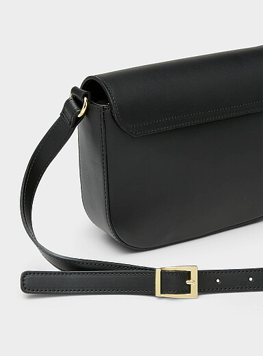 Le sac sellier cuir boucle m&eacute;tallique <b>Collection exclusive d'Italie</b>