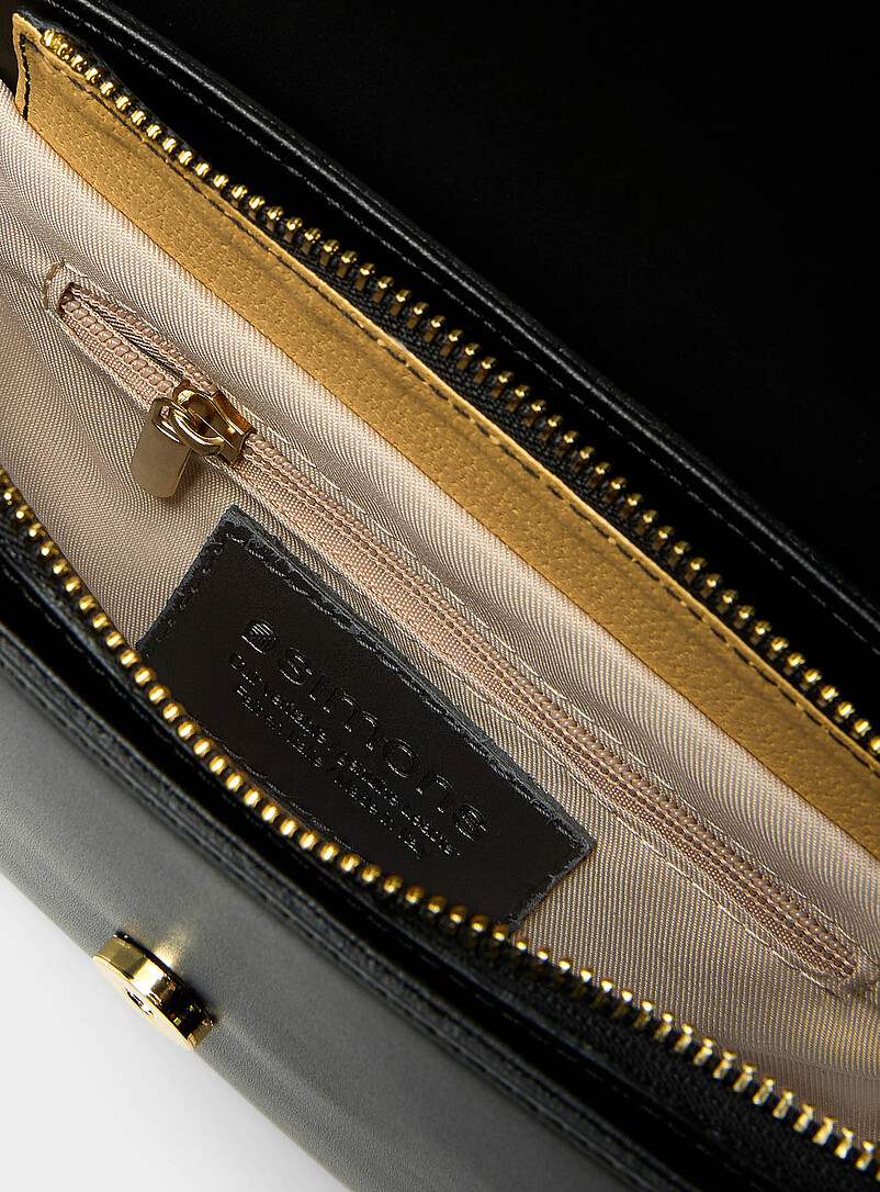 Metal buckle leather saddle bag Exclusive collection from Italy product image 3
