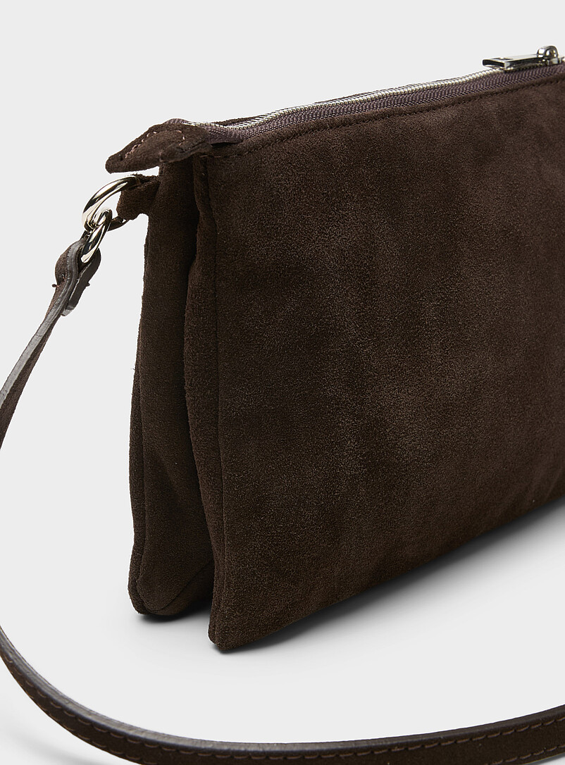 Minimalist suede crossbody bag Exclusive collection from Italy product image 2