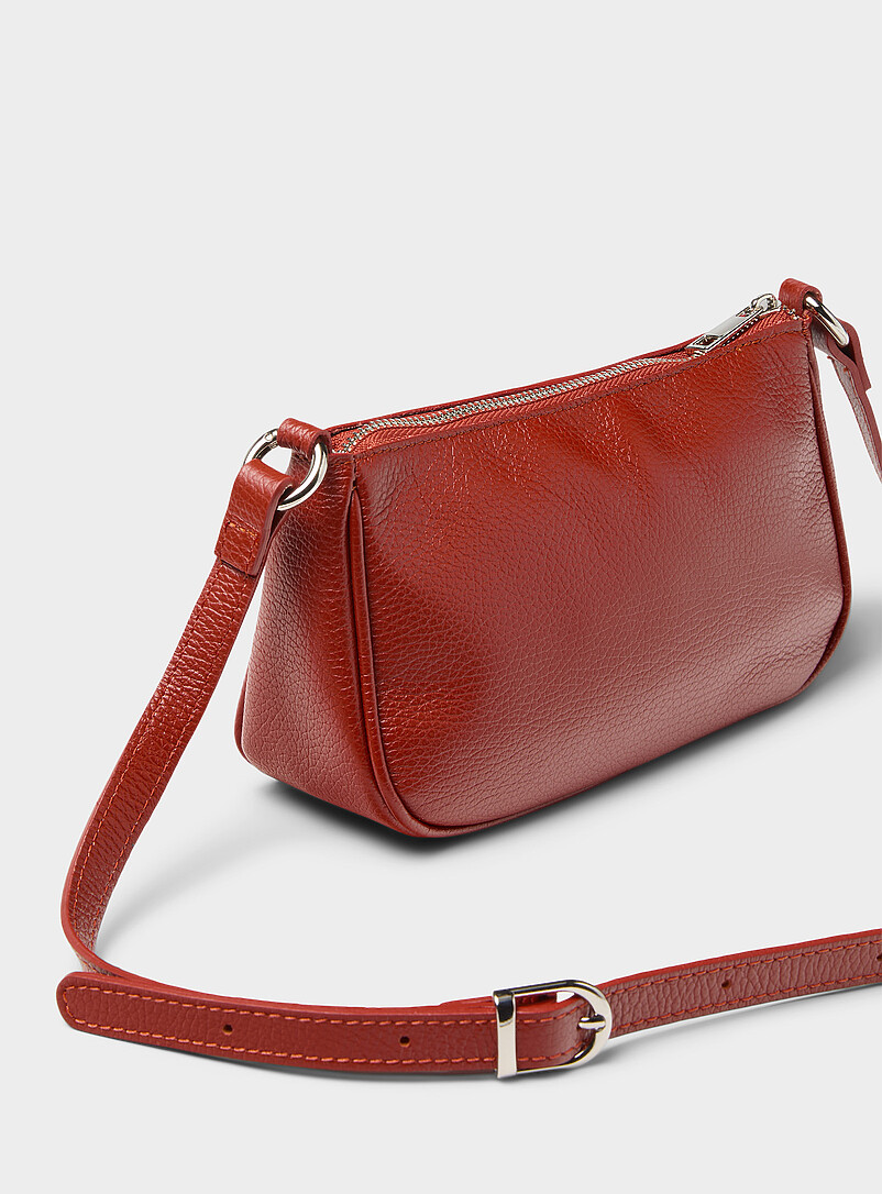 Pebbled leather crossbody bag Exclusive collection from Italy product image 2
