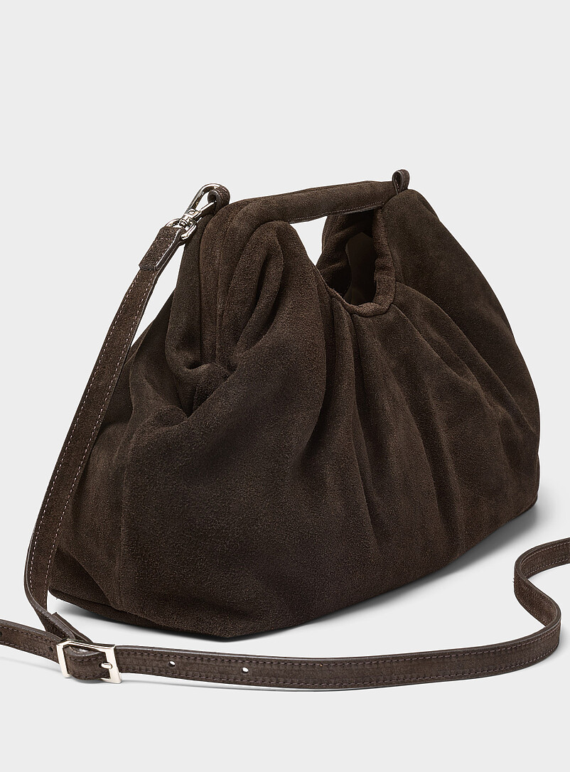 Pleated suede XL evening bag Exclusive collection from Italy product image 2