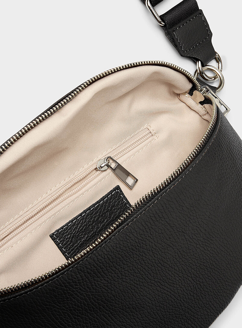 Metallic-accent pebbled leather belt bag Exclusive collection from Italy product image 3