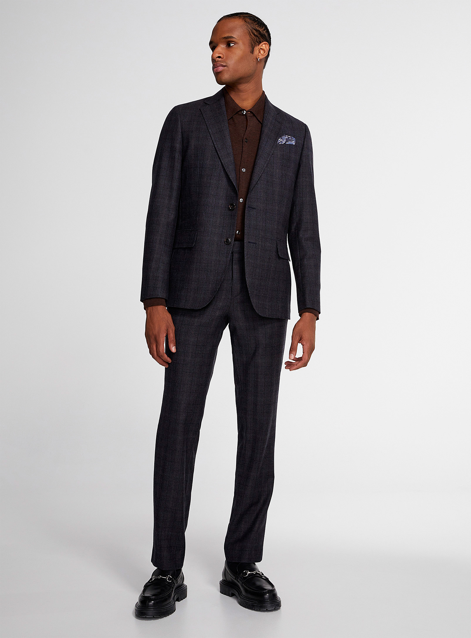 RW&CO. - Wool-Blend Suiting Vest Black