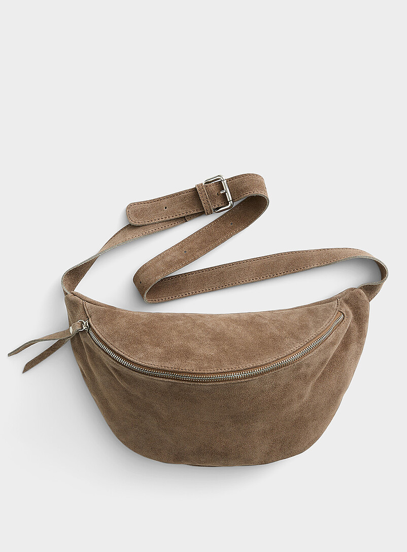 Genuine Suede Belt Bag Exclusive Collection From Italy