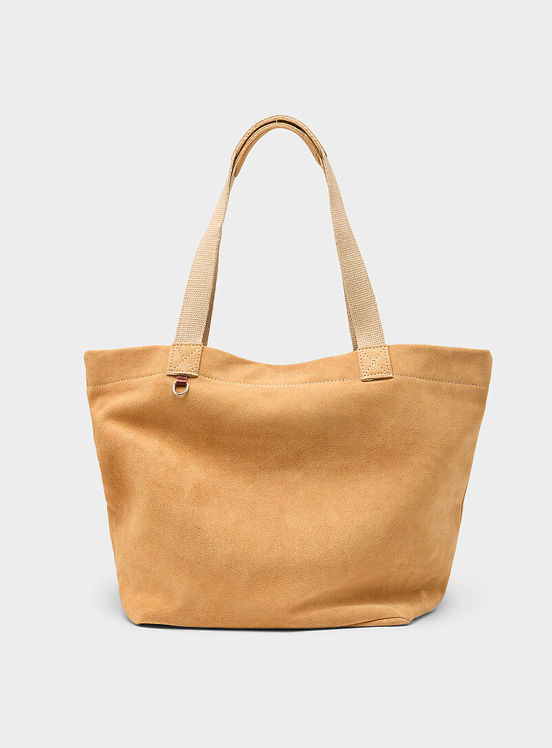 Caramel suede tote Exclusive collection from Italy product image (primary)
