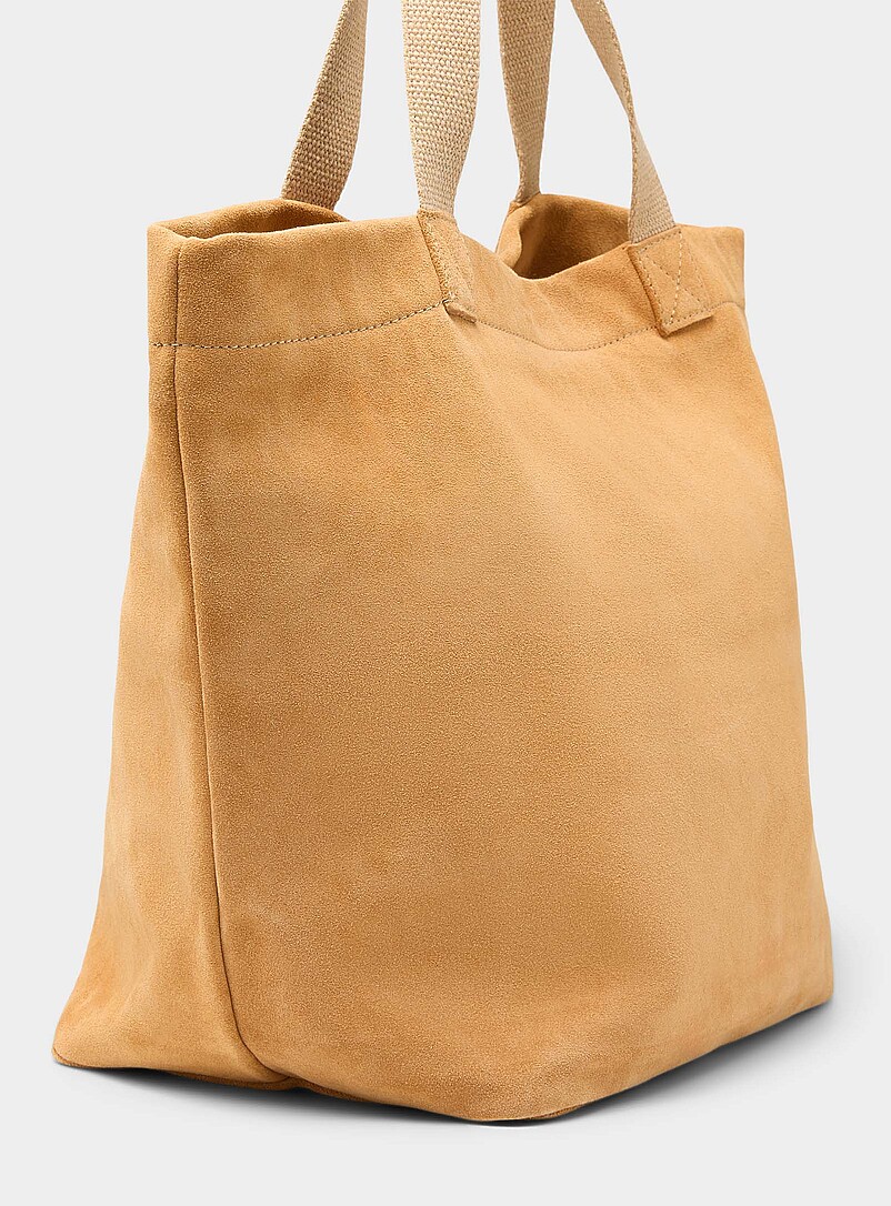 Caramel suede tote Exclusive collection from Italy product image 2