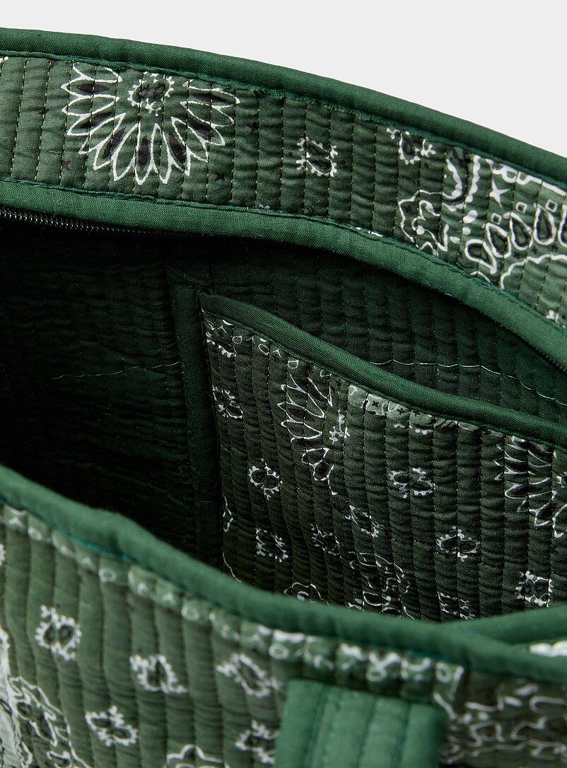 Paisley patchwork quilted tote bag product image 3