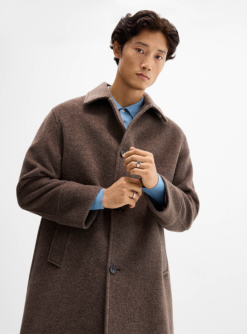 OVERCOAT モヘアコート Mohair-blend overcoat Exclusive collection from Italy | Le 31