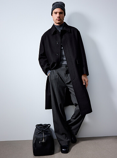 Le 31: Le paletot twill espresso <b>Collection exclusive d'Italie</b> Brun fonc&eacute; pour homme