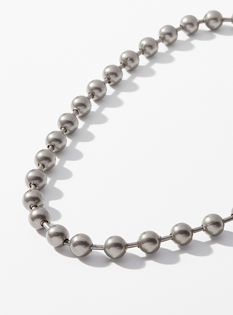 OAMC Silver Myth palladium beads necklace for men