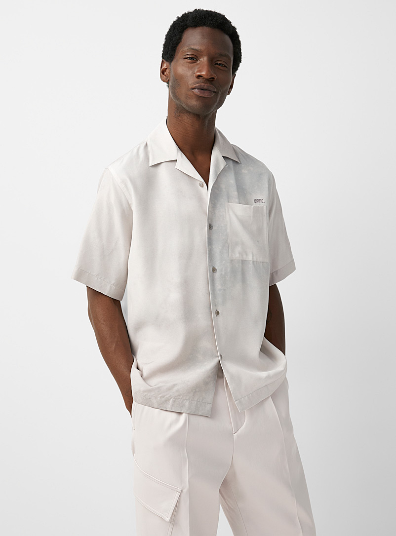OAMC: La chemise Kurt imprimé Cosmos Gris pour homme