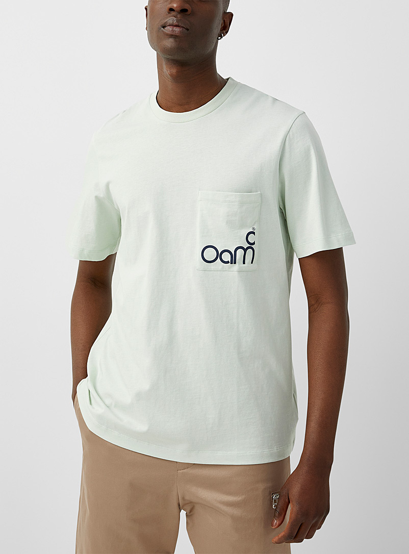 OAMC Grey Flex patch pocket T-shirt for men