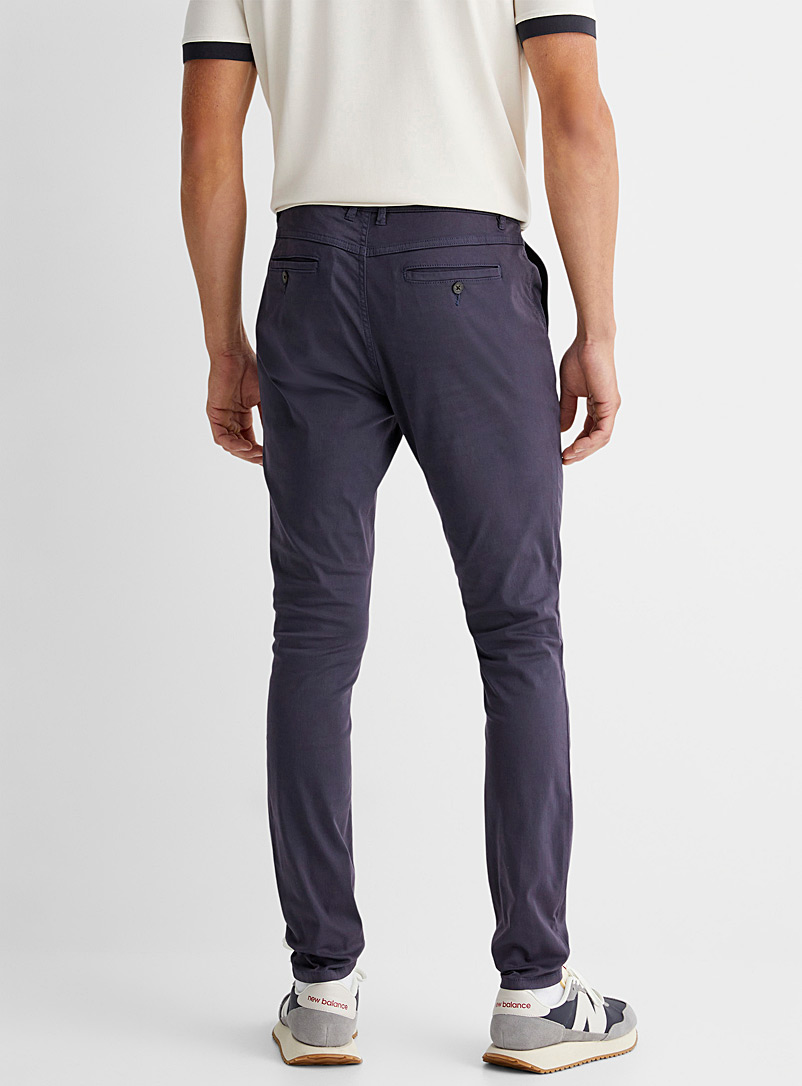 Le 31 Blue Garment-dyed chinos Tokyo fit - Skinny for men