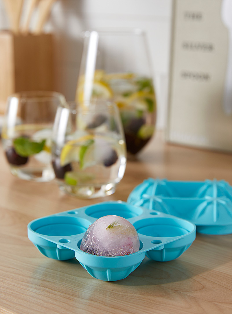 Simons Maison Teal Silicone ice sphere mould