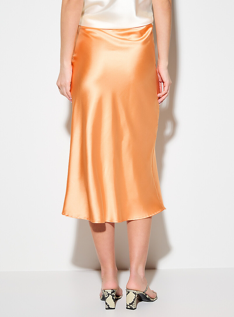 Satiny midi skirt | Icône | Women's Midi Skirts & Mid-Length