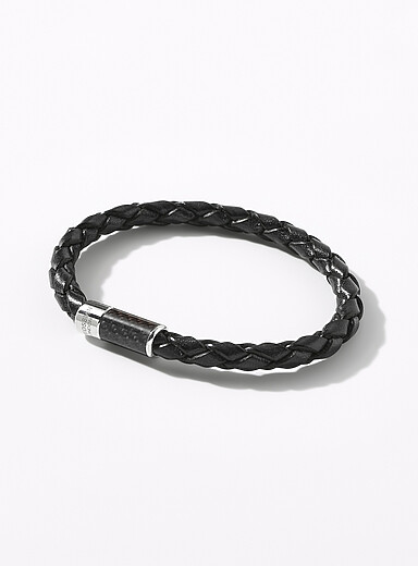 Le bracelet cuir tress&eacute; et Alutex