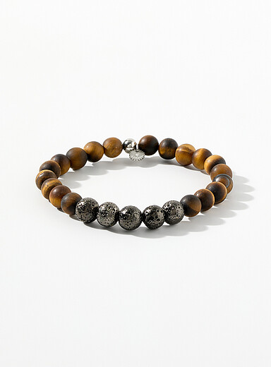 Tiger's eye beads bracelet
