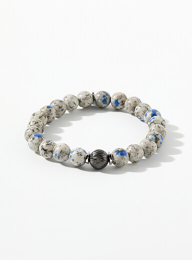 Azurite beads bracelet