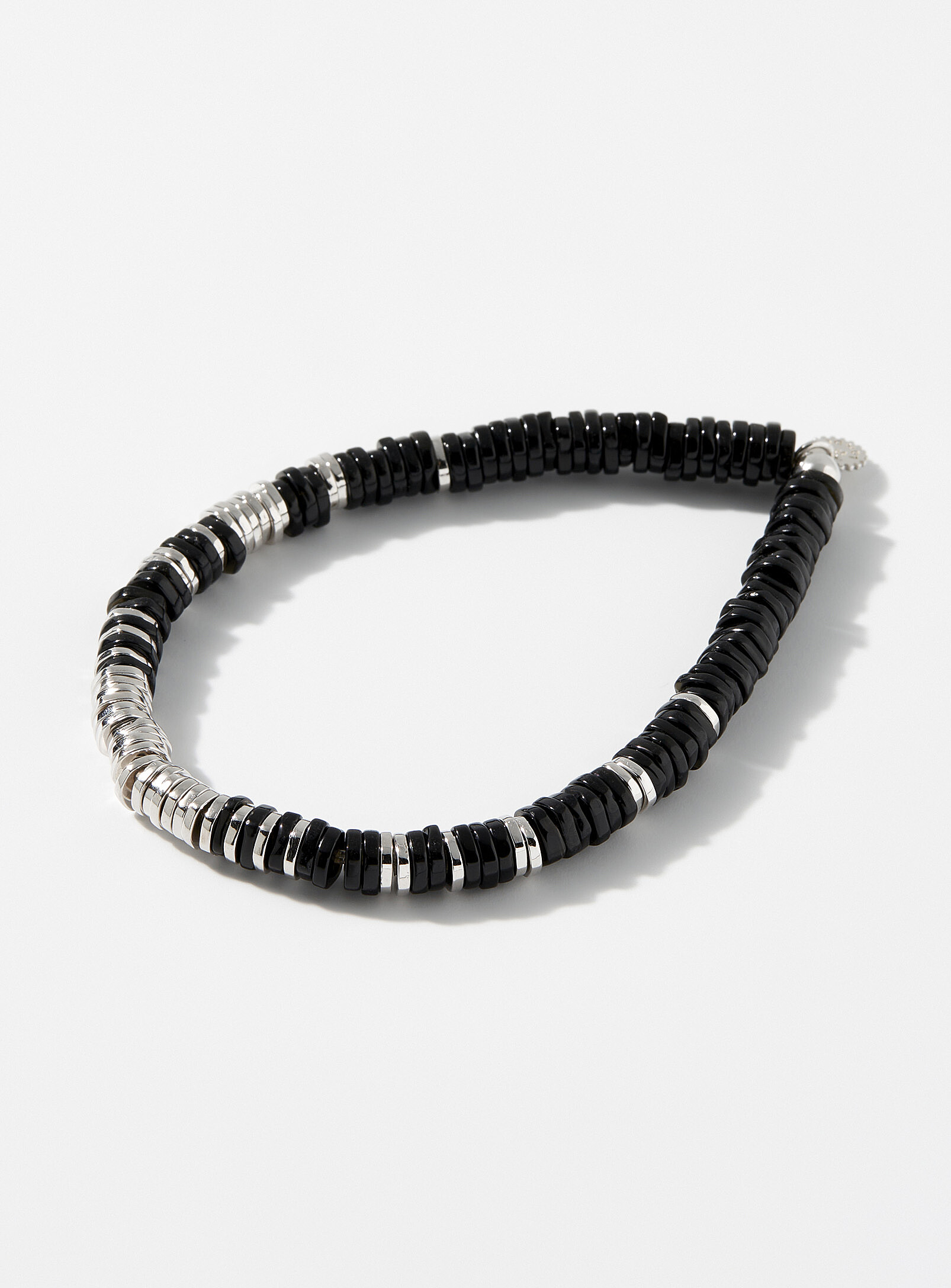Tateossian Constellation Black Agate Bracelet In Patterned Black
