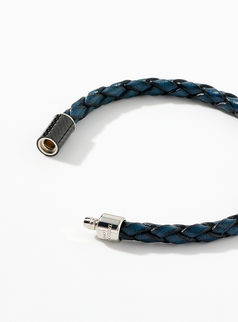 Chevron braided leather bracelet product image 2