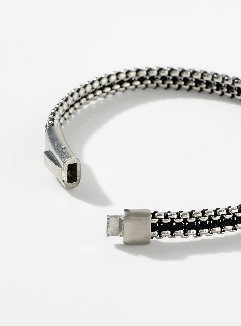 Tris Button silver bracelet product image 2