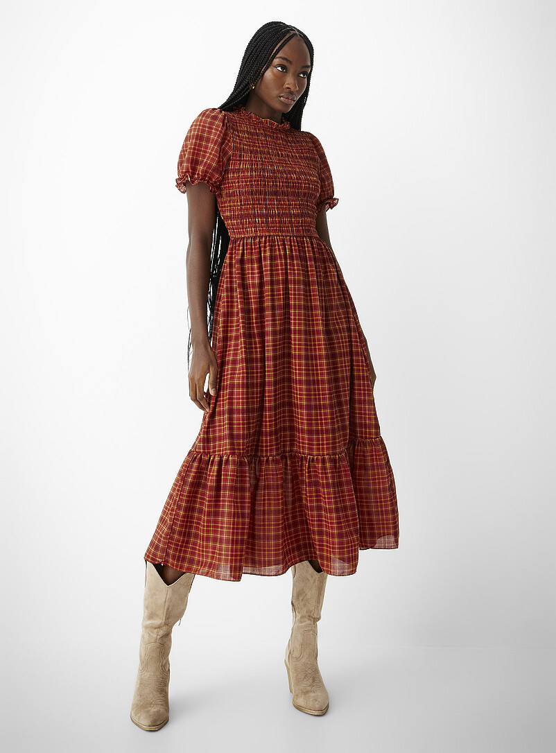 Womens Checkered Dress Women Checked White Womens Checkered Dress Women Checked White