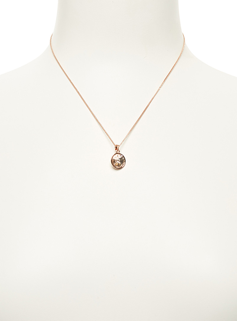 Simons Silver Swarovski crystal necklace for women