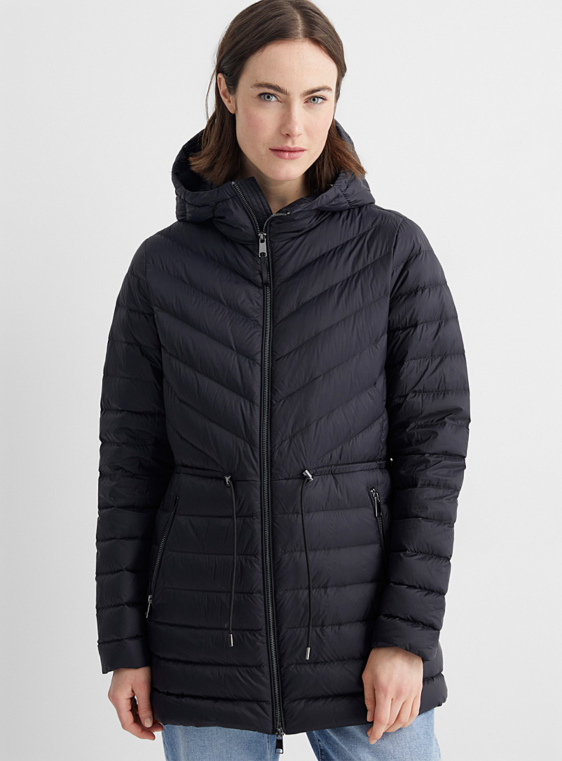 Cinched-waist recycled nylon packable puffer | Contemporaine | Women's ...