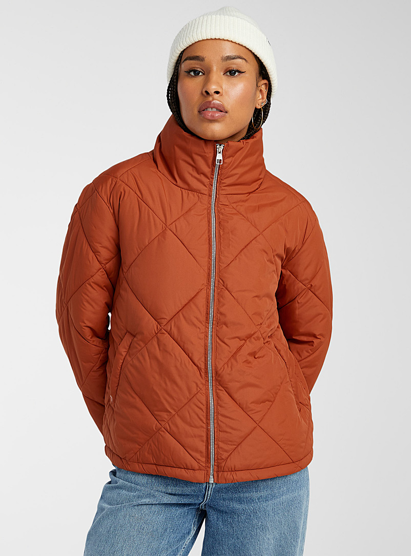 Twik Copper Recycled polyester puffer jacket for women