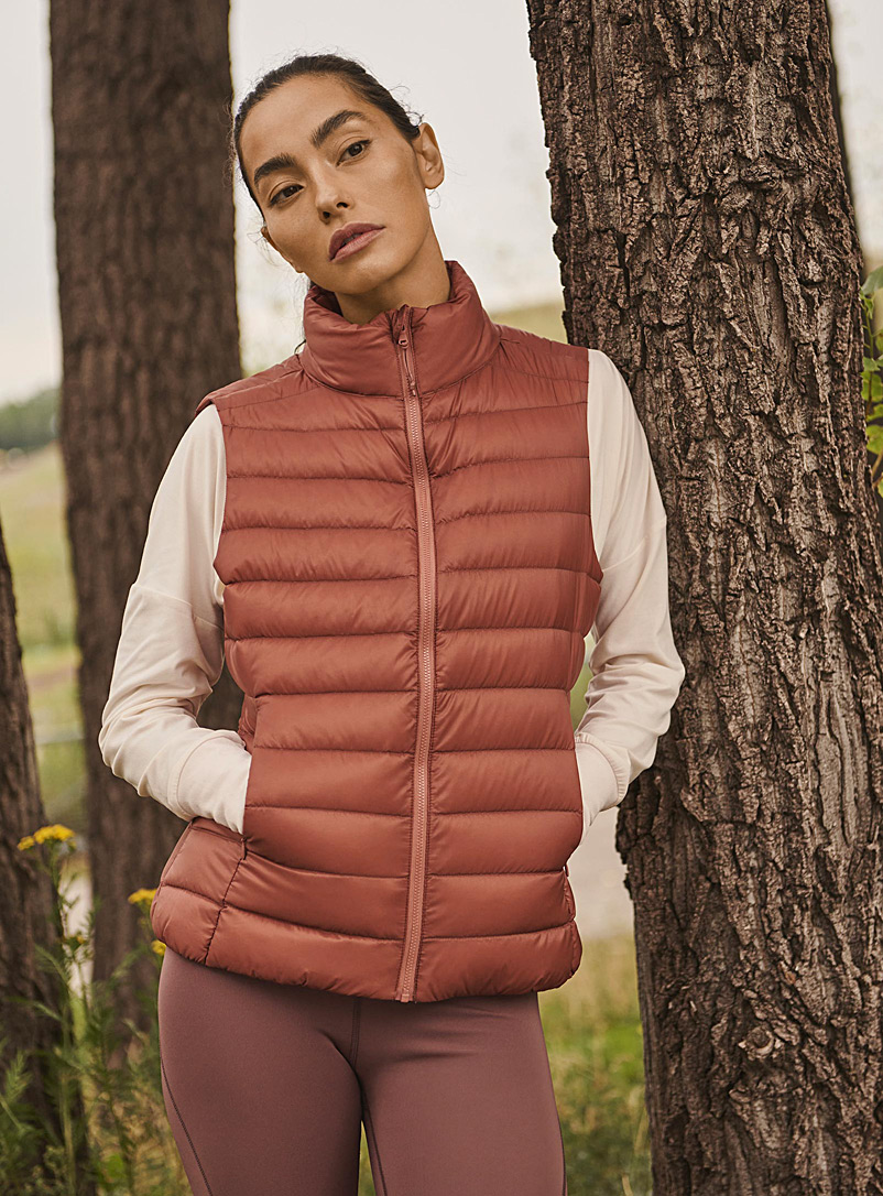 I.FIV5 Copper Eco-friendly quilted vest for women