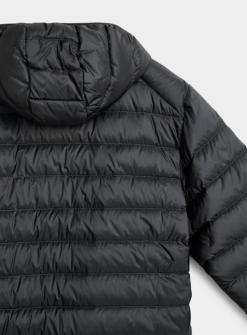 I.FIV5 Black Recycled nylon packable puffer jacket for men