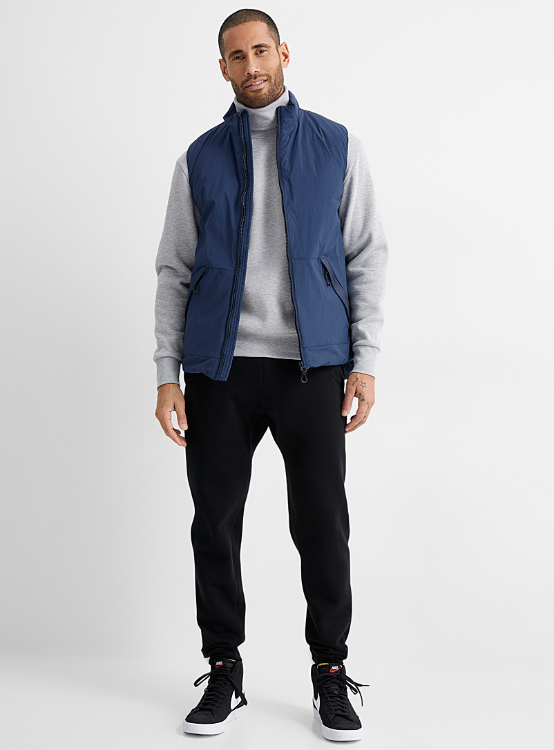 Le 31 Dark Blue Eco-friendly techno vest for men