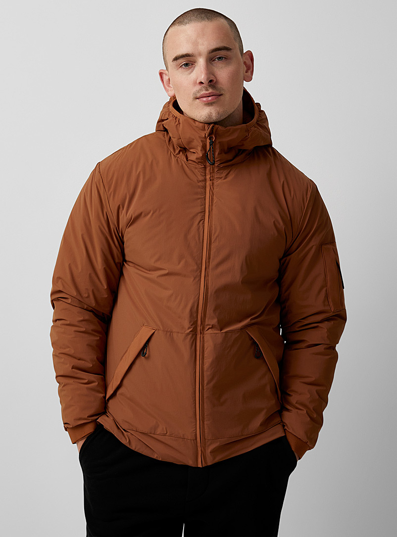 Le 31 Copper Eco-friendly techno hooded jacket for men