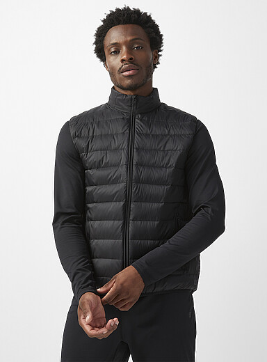 I.FIV5 Black Packable puffer vest RE:DOWN* down for men