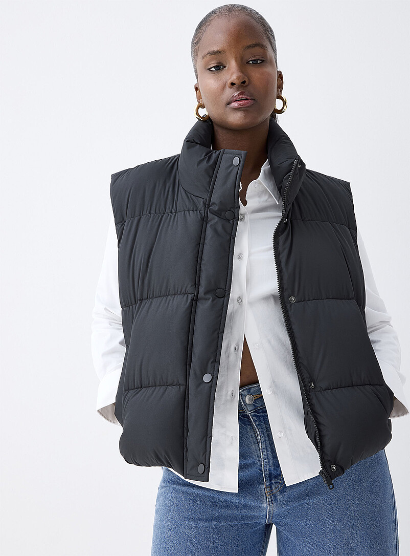 Cropped quilted vest | Twik | Women's Quilted and Down Coats Fall