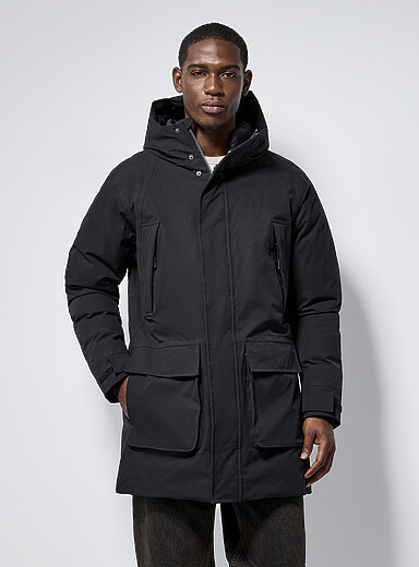 Le 31: Le parka d&eacute;perlant duvet recycl&eacute; RE:DOWN<sup>MD</sup> Noir pour homme