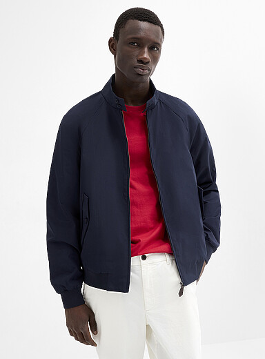 Le 31: Le blouson Harrington imperm&eacute;able Bleu marine - Bleu nuit pour homme