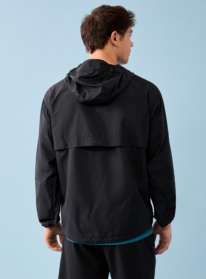 I.FIV5 Teal Lightweight packable ripstop jacket for men