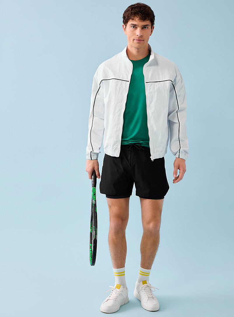 Contrast-trim windbreaker jacket | I.FIV5 | Golf | Simons
