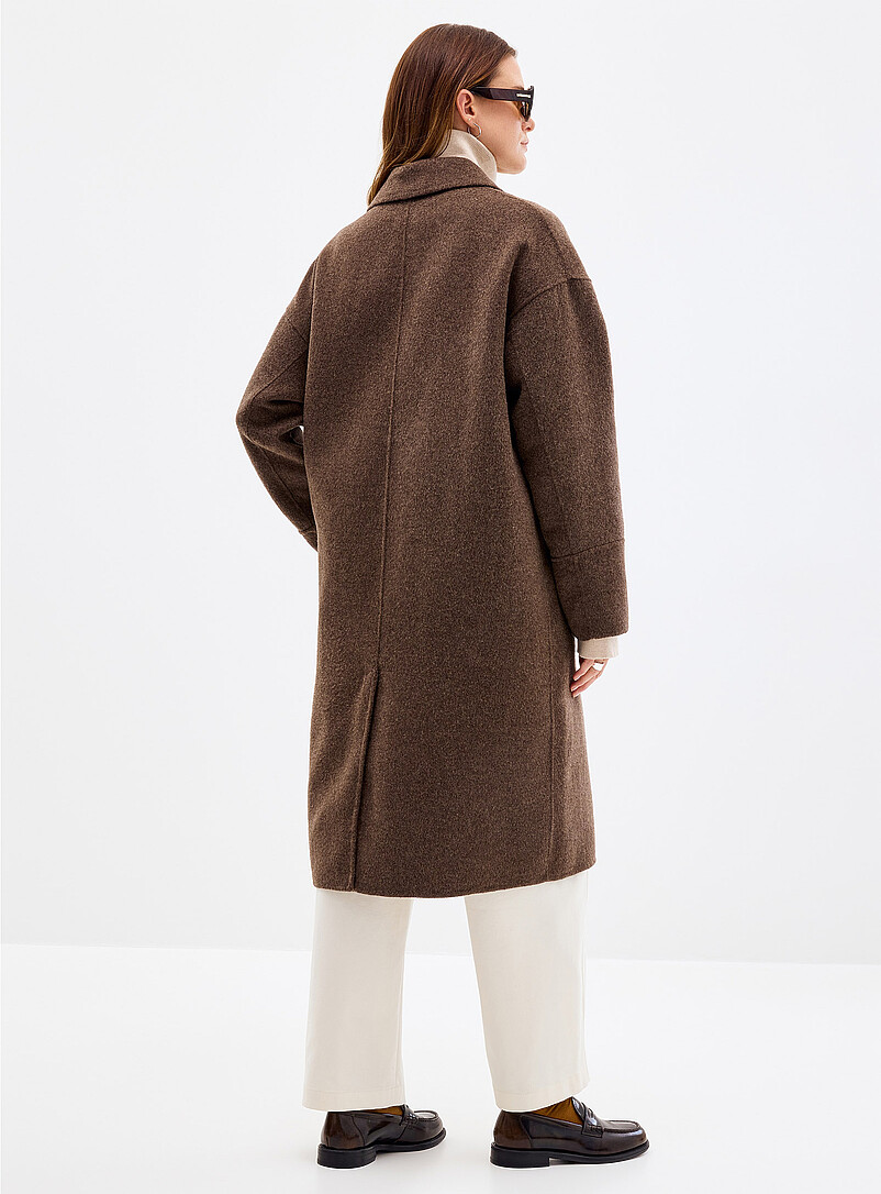 Oversized reprocessed wool felted overcoat | Contemporaine