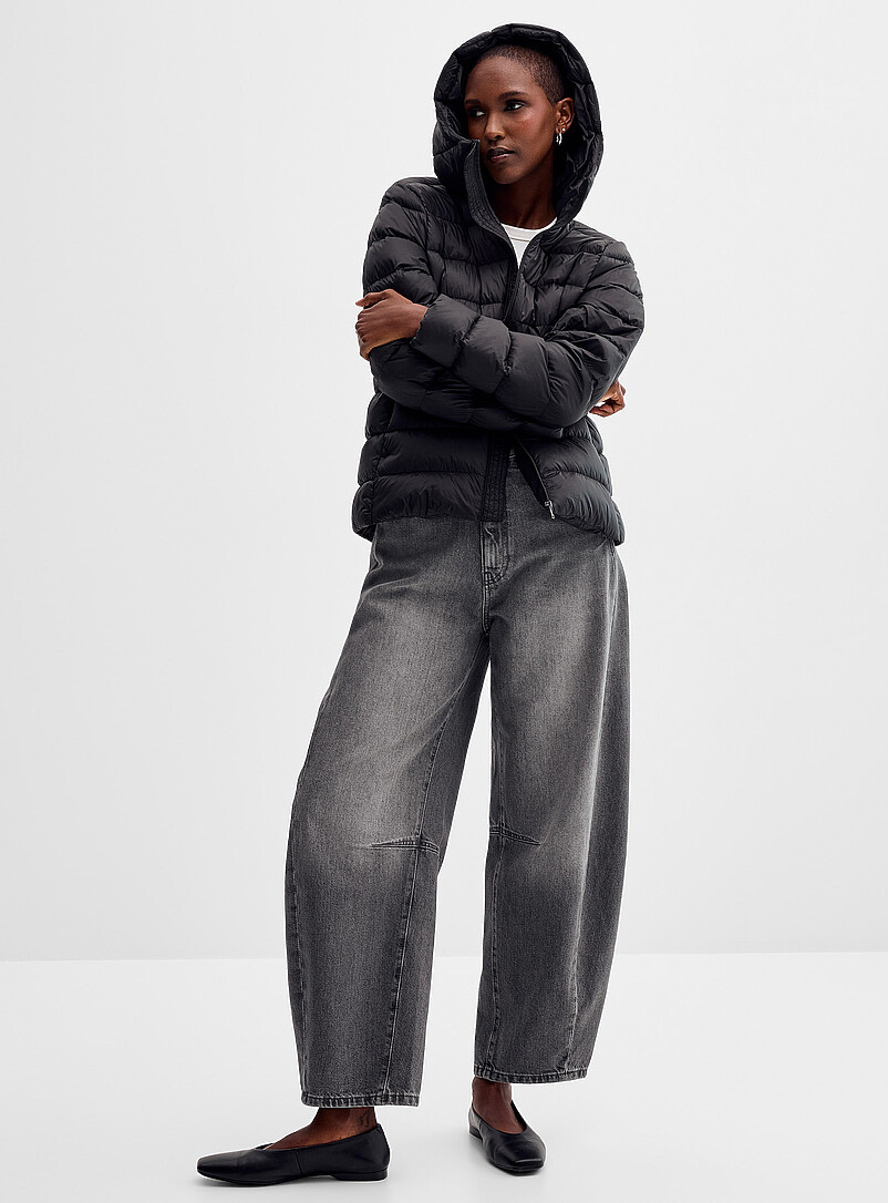 Reprocessed nylon cropped jacket product image 2