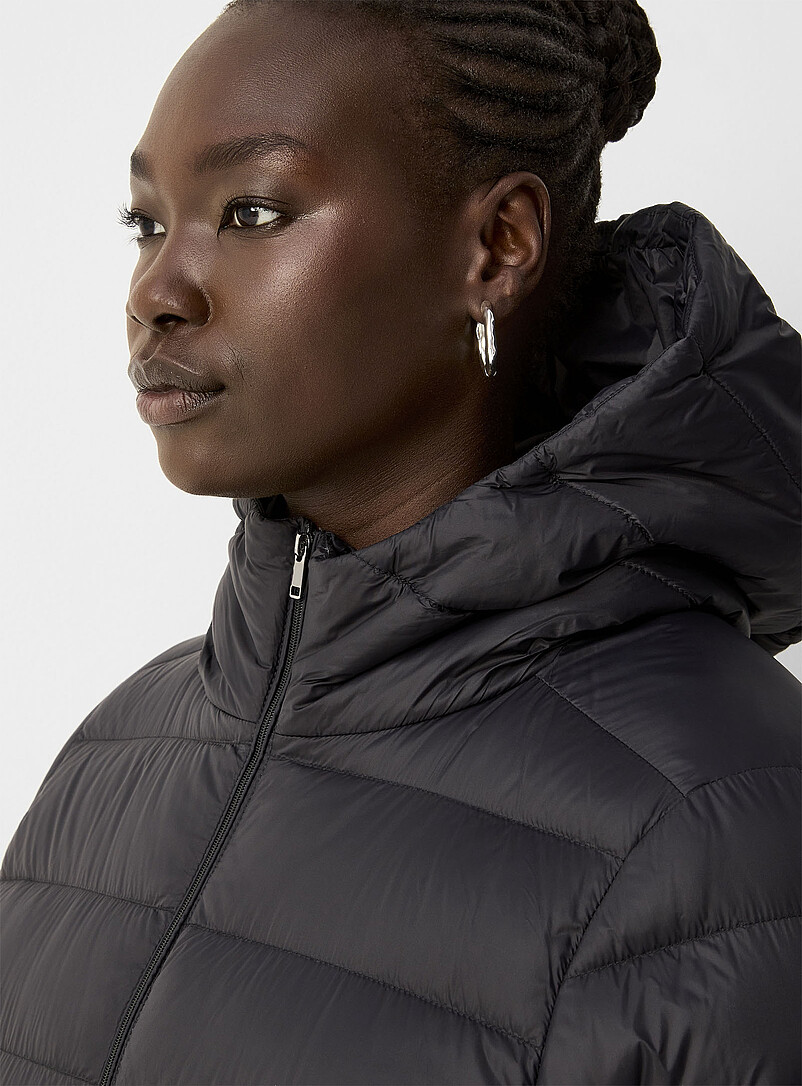 Reprocessed nylon half-length coat product image 2