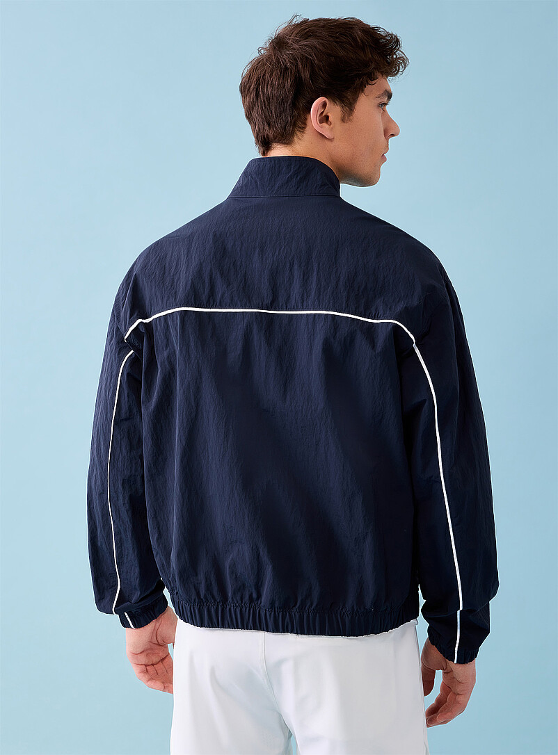 Contrast-trim windbreaker jacket product image 3