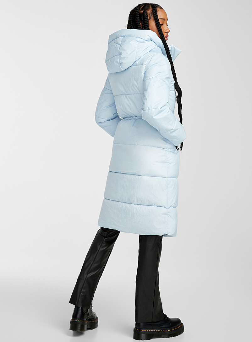 Point Zero: Le parka matelassé taille ajustable Cardi Bleu pâle-bleu poudre pour femme