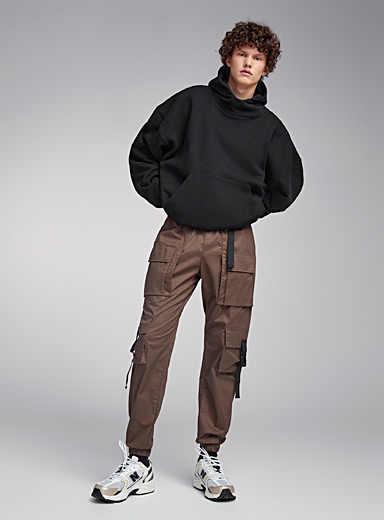 Homme - Pantalon cargo baggy en coton biologique Kaki Authentique