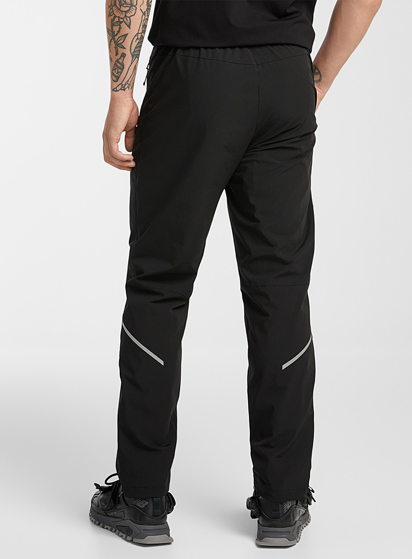 I.FIV5: Le pantalon plein air extensible semi-doublé Coupe droite Noir pour homme