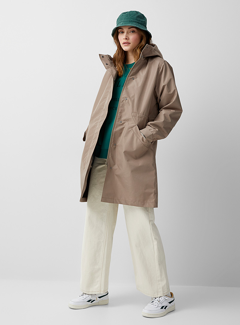 Recycled polyester utility rain jacket 