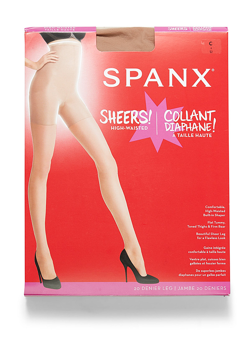 Spanx: Le bas diaphane taille haute Couleur chair pour femme