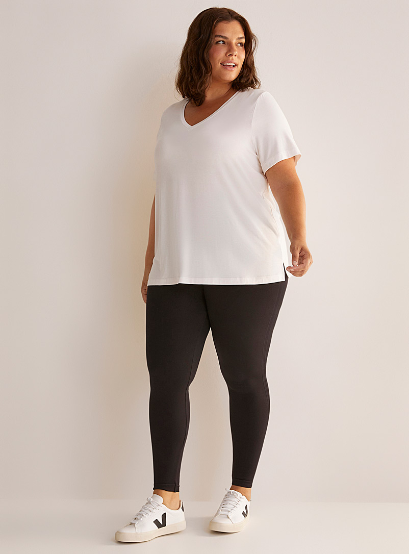 Spanx Black Nylon twill legging Plus size for women